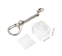 YUOIUX MX Porte-clés mécanique pour interrupteur de clavier Testeur sans lumière LED Soulagement du stress Cadeaux