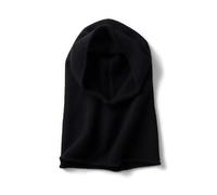 YUONNY 100% Cachemire Cagoule Echarpe à Capuche pour Femme Homme, Bonnet Foulard à Capuche en Tricot Automne Hiver, Couvre-Cou Tricoté Chaud Extérieur, Élégant Chapeau Echarpe à Boucle 2 en 1 Black F