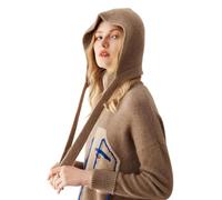 YUONNY Femme Hiver Bonnet Beanie Tricoté 100% Cachemire, Chapeaux Oreillette Doux Chaud et Coupe-Vent, Mode Bonnet de Ski avec Oreille Protection, Casual Chapeau de Neige en Tricot pour Cadeau Camel