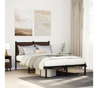 YUOTYRKTEJRSG Acier Robuste Design Classique Chambre Style Brun 120x200 cm