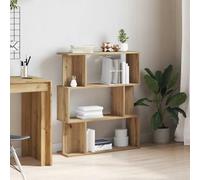 YUOTYRKTEJRSG Bibliothek Bücherregal aus Eiche 80x24x96 cm Handgefertigt Massivholz Bücherschrank für Wohnzimmer Homeoffice Stauraum Modernes Design Langlebig