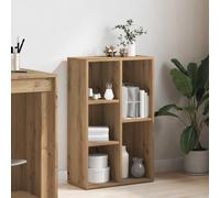 YUOTYRKTEJRSG Bibliothek Regal Bücherregal aus Eiche Massivholz Handgefertigt 50x25x80 cm für Wohnzimmer Büro Stauraum Lagerung Design Möbel