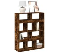 YUOTYRKTEJRSG Bibliothek Regal Bücherregal aus Eiche Rauchfarben 100x33x125,5 cm für Wohnzimmer Arbeitszimmer, Stabiles Ingenieurholz Design mit 5 Fächern, Moderner Aufbewahrungsschrank