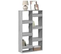 YUOTYRKTEJRSG Bibliothek Regal Sonoma Grau 100x33x175 cm Bücherregal aus Holzwerkstoff für Wohnzimmer und Arbeitszimmer, Stilvolles Möbelstück mit hoher Stabilität und Viel Stauraum