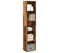 YUOTYRKTEJRSG Bibliothek Regal Vintage Holz 40x30x189 cm Bücherregal hohe Etagere Wandregal Wohnzimmer Schlafzimmer Stauraum Möbel aus Holzwerkstoff