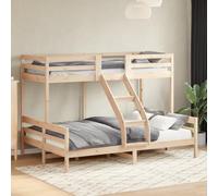 YUOTYRKTEJRSG Bois de pin Massif sécurité Garde Corps Base 56.5 cm Brun | Lit superposé bois massif 80x200 140x200 cm sans matelas lit double sécurité enfant chambre espace réduit