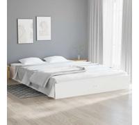 YUOTYRKTEJRSG Bois de pin Massif Style Rustique 120x200 cm Blanc