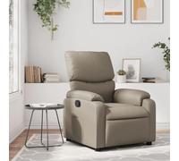 YUOTYRKTEJRSG Fauteuil inclinable Manuel en Similicuir Capuccino, Fauteuil Relax inclinable à 135°, siège rembourré Confortable pour Salon et Chambre, Charge Max 110 kg