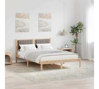 YUOTYRKTEJRSG Pin Massif Design épuré Taupe 135 x 190 cm