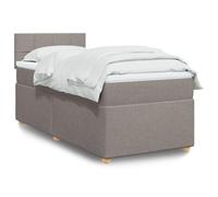 YUOTYRKTEJRSG Tissu Polyester Matelas à Ressorts ensachés Taupe 80x200 cm