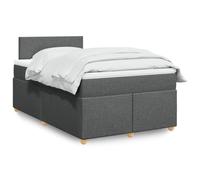 YUOTYRKTEJRSG Tissu Polyester Ressorts ensachés lit sommier Gris 120x190cm