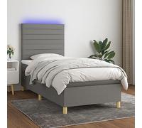 YUOTYRKTEJRSG Tissu Respirant avec tête réglable LED 80x200 Gris