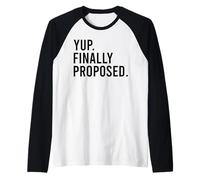 Yup Enfin proposé Un baccalauréat de fiançailles de Mariage fiancé Manche Raglan