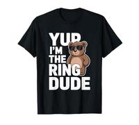 Yup I'm The Ring Dude Bear Porteur d'alliances pour Petits garçons T-Shirt