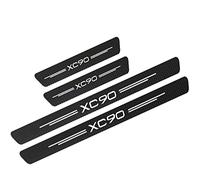 YUPACK 4 Pièces Autocollant de Protection de Seuil de Porte de Voiture pour Vo-lvo S60, Bandes de Bord de Seuil, Film de Plaques de Anti-Rayures en Fibre Carbone Autocollant, XC90