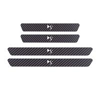 YUPACK 4 Pièces Autocollants Seuil Porte Voiture, pour Citr-oen Cactus C8 C6 C5 C4L C4 C3 C2 C1 DS, Fibre Carbone Anti-Rayure Plaques de Seuils Protecteur et Décoratives Accessoire, DS5