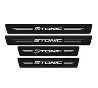 YUPACK 4 Pièces Bande de Protection de Seuil de Porte de Voiture pour KI-A Stonic Morning, Autocollant de Plaque de Protection en Fibre Carbone Accessoires de Style,Stonic