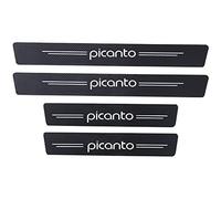 YUPACK 4 Pièces Bande de Protection de Seuil de Porte de Voiture pour KI-A Stonic Morning, Autocollant de Plaque de Protection en Fibre Carbone Accessoires de Style, Picanto