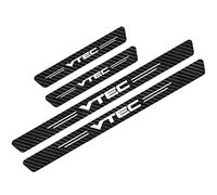 YUPACK 4 Pièces Protecteur de Seuil de Voiture pour Hon-da HR-V FIT Insight Type R Type S, Protection des Marches de Porte, Autocollant de Plinthes de Seuil Auto en Fibre Carbone Anti-Rayure, VTEC