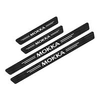 YUPACK 4 Pièces Protection Seuil de Porte de Voiture pour OP-el Astra Adam Combo, Autocollants de Protection de Seuil de Porte de Fibre de Carbone, Plinthes pour Auto Accessoires, Mokka