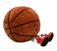 YUPDFGB Jouet de Basketball en Peluche 3D, Jouet de Basket-Ball en Peluche Coussin, Balle de Sport Coussin en Pelu-Che Cou-ssin Canapé Cou-ssin,Cadeau pour Les Enfants Amateurs de Basketball