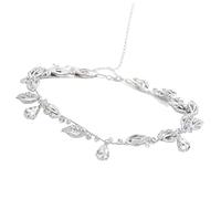 YUPEIUKLI - Accesorio Para el Cabello Con tachuelas Ajustables, diadema nupcial Con textura de Diamantes de imitación Para peinados de Novia y atuendos de Moda.