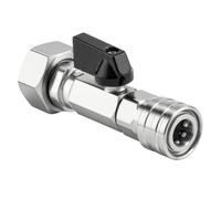 YUPEIUKLI Adaptador de manguera de jardín de Acero inoxidable a hidrolavadora. Convierte mangueras de jardín de 3/4 de pulgada a 1/4 de pulgada. Se conecta rápidamente y ES a prueba de fugas.