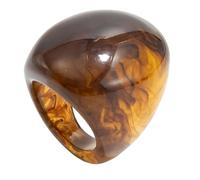 YUPEIUKLI Bagues en résine Artisanale, ornées d'un Motif marbré. Confortables et parfaites pour être portées au Quotidien.