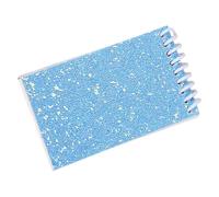 YUPEIUKLI Bloc-Notes à Double Reliure Spirale 20 Feuilles Bloc-Notes de Poche Non ligné Carnet de Croquis à Reliure Spirale avec couvertures à Paillettes pour l'écriture et Le Dessin