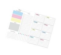 YUPEIUKLI Bloc-Notes hebdomadaire 52 Couleurs, détachable, pour Une Gestion Efficace du Temps et Le Suivi des objectifs. Idéal pour Les étudiants.