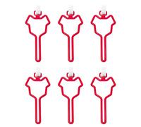 YUPEIUKLI Clip Para Bolsa de desechos de Perro Sin esfuerzo Para recoger fácilmente Los excrementos mientras camina Se Monta de Forma Segura en la Correa Fácil de instalar 6 piezas