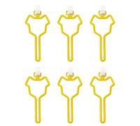 YUPEIUKLI Clip Para Bolsa de desechos de Perro Sin esfuerzo Para recoger fácilmente Los excrementos mientras camina Se Monta de Forma Segura en la Correa Fácil de instalar 6 piezas