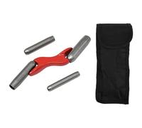 YUPEIUKLI Ensemble d'outils à jointoyer en Aluminium de 4 Tailles avec Sac de Rangement pour la réalisation de Joints de Briques à l'intérieur des bâtiments