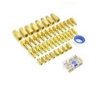 YUPEIUKLI Kit de 45 raccords boulonnés 1/4NPT pour systèmes pneumatiques, avec Ruban adhésif et Coffret de Rangement.