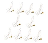 YUPEIUKLI Lot de 10 câbles de Plafond en Coton avec Fixation Souple pour luminaires et Ventilateurs de Plafond - Installation Facile et modifiable