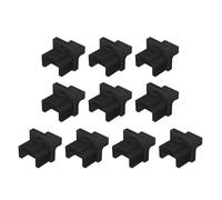 YUPEIUKLI Lot de 10 Capuchons de Protection RJ45 pour Prise réseau RJ45, Bouchon de Protection Anti-saleté pour Panneau de Brassage Rou