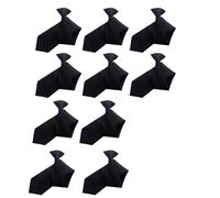 YUPEIUKLI Lot de 10 Cravates à Clip pour Adultes, Fermeture sécurisée, Style Clip, en Polyester, idéales pour Le Bureau, l'école et Les événements.