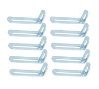 YUPEIUKLI Lot de 10 équerres de Fixation Robustes en Acier à Angle Droit (90°) en Forme de L, pour étagères et placards.