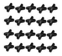 YUPEIUKLI Lot de 10 Perles colorées en Forme de X, Trou de 2 mm, Perles d'espacement en Acrylique pour la création de Bracelets et Colliers Faits Main. Accessoires