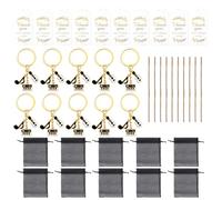 YUPEIUKLI Lot de 10 Porte-clés musicaux créatifs en Forme de Notes de Guitare et de Clavier, en Alliage de Zinc. Accessoire Musical