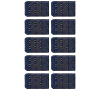 YUPEIUKLI Lot de 10 rallonges de Soutien-Gorge Confortables à 3 rangées et 2 Crochets en Polyester Doux pour sous-vêtements