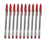 YUPEIUKLI Lot de 10 stylos à Bille Professionnels, Pointe 1,0 mm, Encre Noire, Rouge ou Bleue, séchage Rapide, écriture Fluide, pour Fournitures Scolaires et de Bureau.