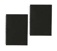YUPEIUKLI Lot de 2 carnets à Spirale Vierges, carnets de Croquis, journaux intimes, Blocs-Notes, Fournitures Scolaires pour Le Bureau, Les étudiants et Les Voyages