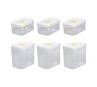 YUPEIUKLI Lot de 6 boîtes de Conservation empilables et hermétiques pour Une Organisation optimale du Garde-Manger et la Conservation des en-Cas