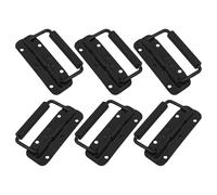 YUPEIUKLI Lot de 6 poignées de Porte Pliables à Ressort en Fer, Robustes, antirouille, Format Compact, Installation Facile pour Usage Domestique et Commercial