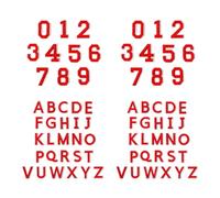 YUPEIUKLI Lot de 72 Lettres et Chiffres brodés, thermocollants et résistants, pour vêtements, Sacs et Loisirs créatifs