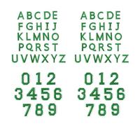 YUPEIUKLI Lot de 72 Lettres et Chiffres brodés, thermocollants et résistants, pour vêtements, Sacs et Loisirs créatifs