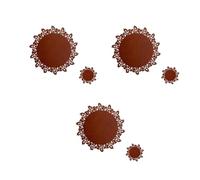 YUPEIUKLI - Mantel Individual de fieltro antideslizante Para encimera de cocina, mesa de comedor, decoración, almohadilla aislante térmica de Forma Irregular