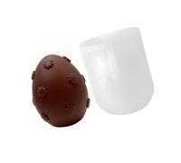 YUPEIUKLI - Molde de silicona Para hornear huevos de Pascua, de grado alimenticio, Para hacer velas, jabón y Chocolate Con resina epoxi