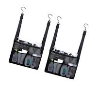 YUPEIUKLI Paquete de 2 bolsas de almacenamiento de baño de Malla colgante Ajustables, Tela transpirable, fácil instalación Para la organización Del baño